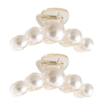 

2Pcs Pearl Hair Clips Creative Hairpin Lovely Barrette Women Hair Accessory