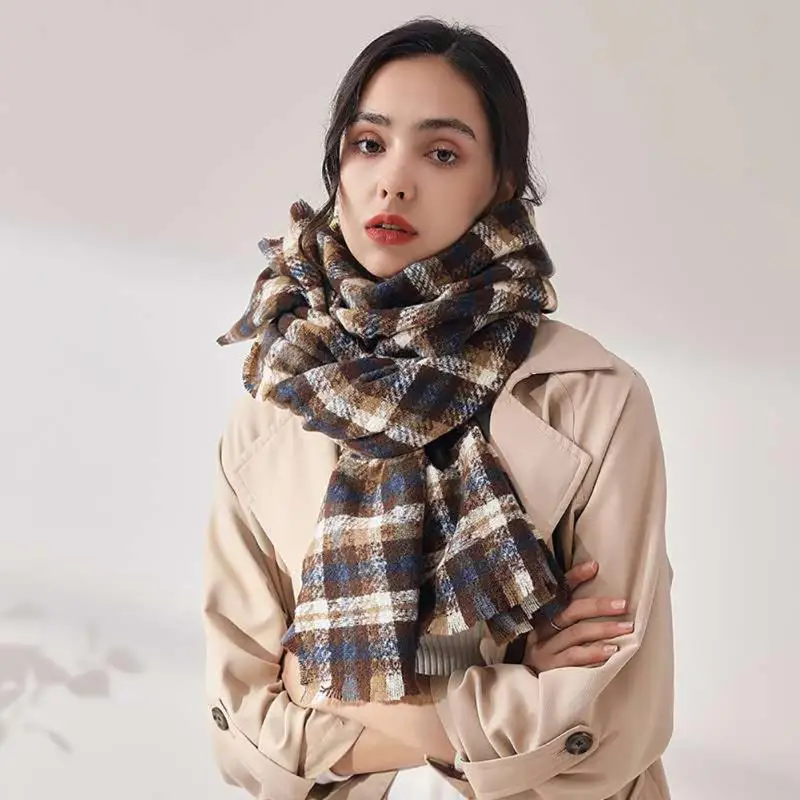 Scarf Warm Scarf Double Thick Bib Ear Protection Bib Solid Color Turban Polar Fleece Casual Thermal Snood Windproof Earmuffs head scarf men