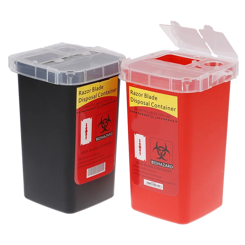 Big Capacity Sharps Container Medical Needles Bin Biohazard Tattoo Piercing Needles Disposal Collect Box Tattoo Artist Waste Box