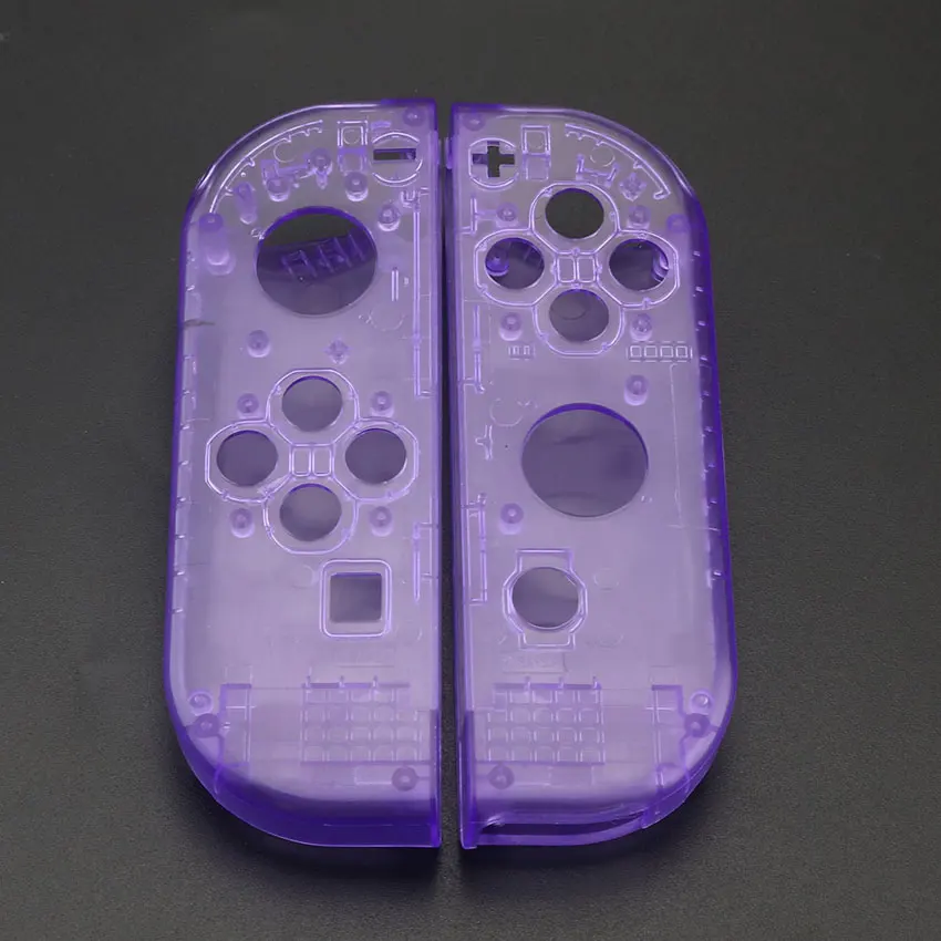 JCD корпус Оболочка Чехол для nintendo Switch NS NX Joy-Con контроллер Прозрачный Красный Синий Замена Защитный чехол s - Цвет: RR