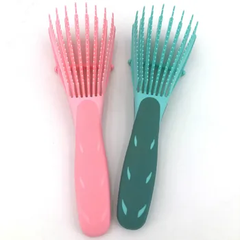 

Mint green/Pink Hair Brush Scalp Massage Comb Women Detangle Hairbrush Comb Health Care Reduce Fatigue