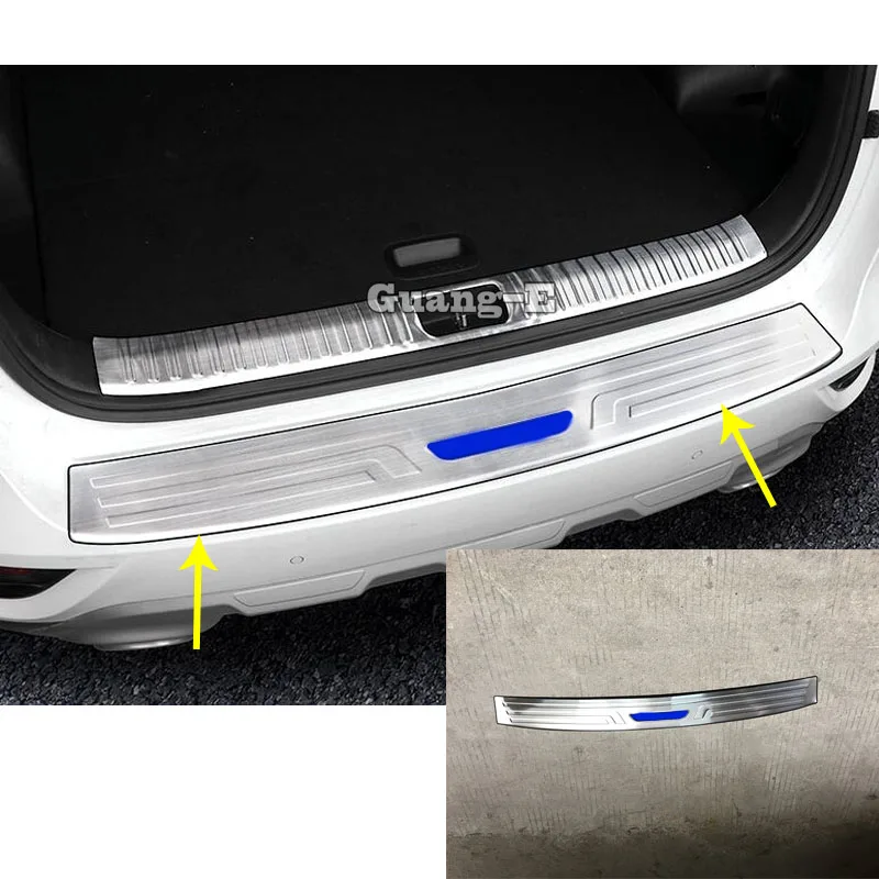 Car Sticker Cover Styling External Rear Bumper Protection Trunk Trim Stainless Steel Plate Pedal For Kia Sportage KX5