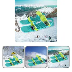 Smooth Surface 1Pair Practical Attach Firmly Short Ski Skates Accessory Short Snowblades Heavy Duty   for Snow Day