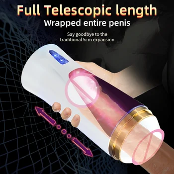 Automatic Male Masturbator Cup Space Masturbation HandsFree Stroker 3 Powerful Thrusting Mode Real Vagina Pocket Sex Toy for Men 2