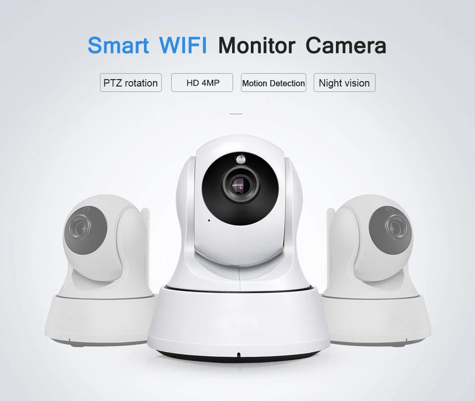 Облачная ip-камера 4 МП, Wifi, камера с автоматическим отслеживанием, беспроводная домашняя охранная камера видеонаблюдения, сетевая камера, WiFi, детский монитор