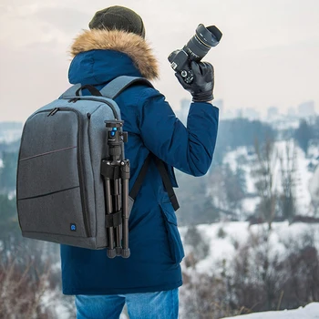 

Dual Shoulder Bag Zipper Large Capacity Laptop Photography Waterproof Scratchproof Mobilephone Camera Backpack Travel SLR DSLR