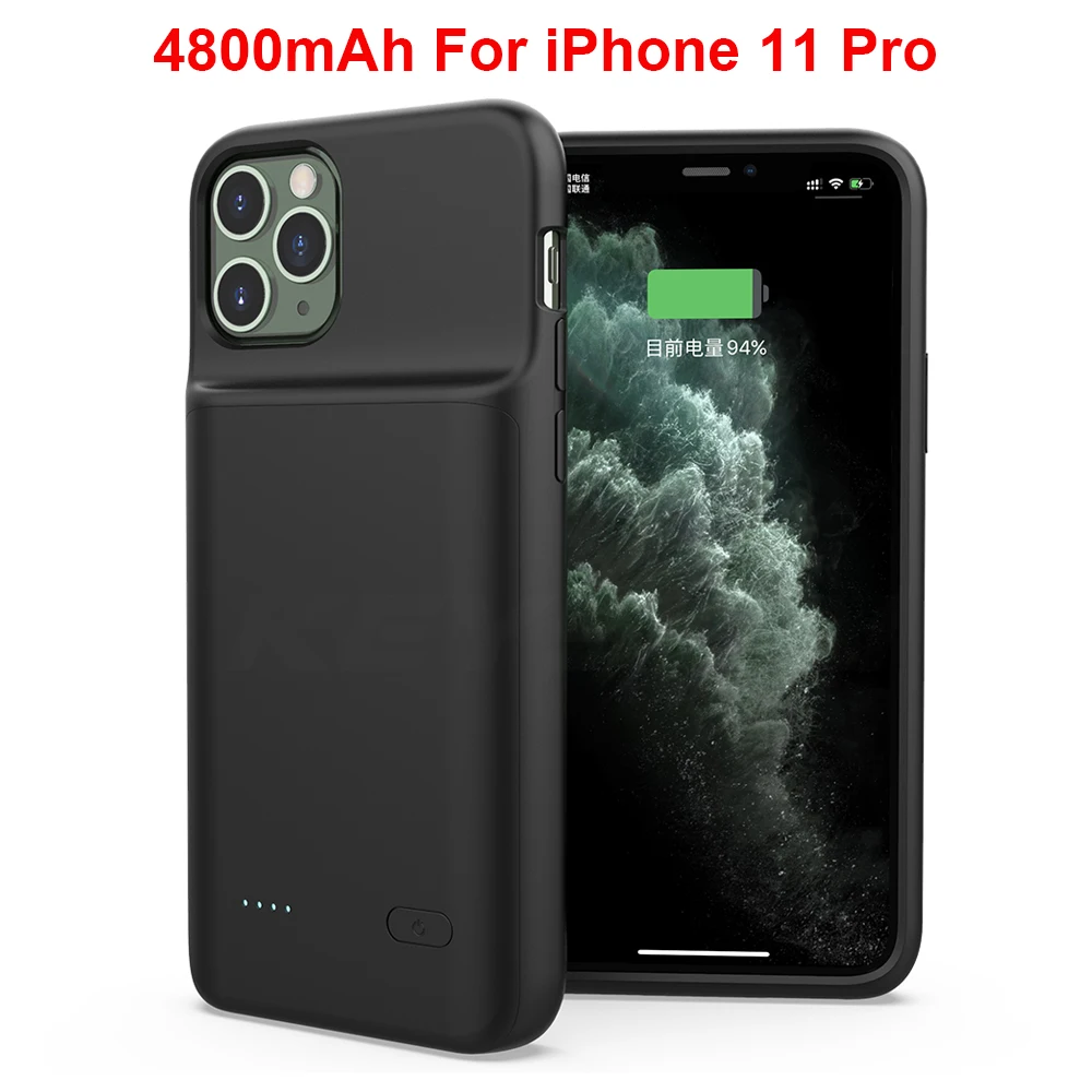 Чехол для аккумулятора KEYSION для iPhone 11 Pro 11 Pro Max Music/Sync Smart Max power Bank зарядное устройство чехол для iPhone X Xs Max XR - Цвет: For iphone 11 Pro