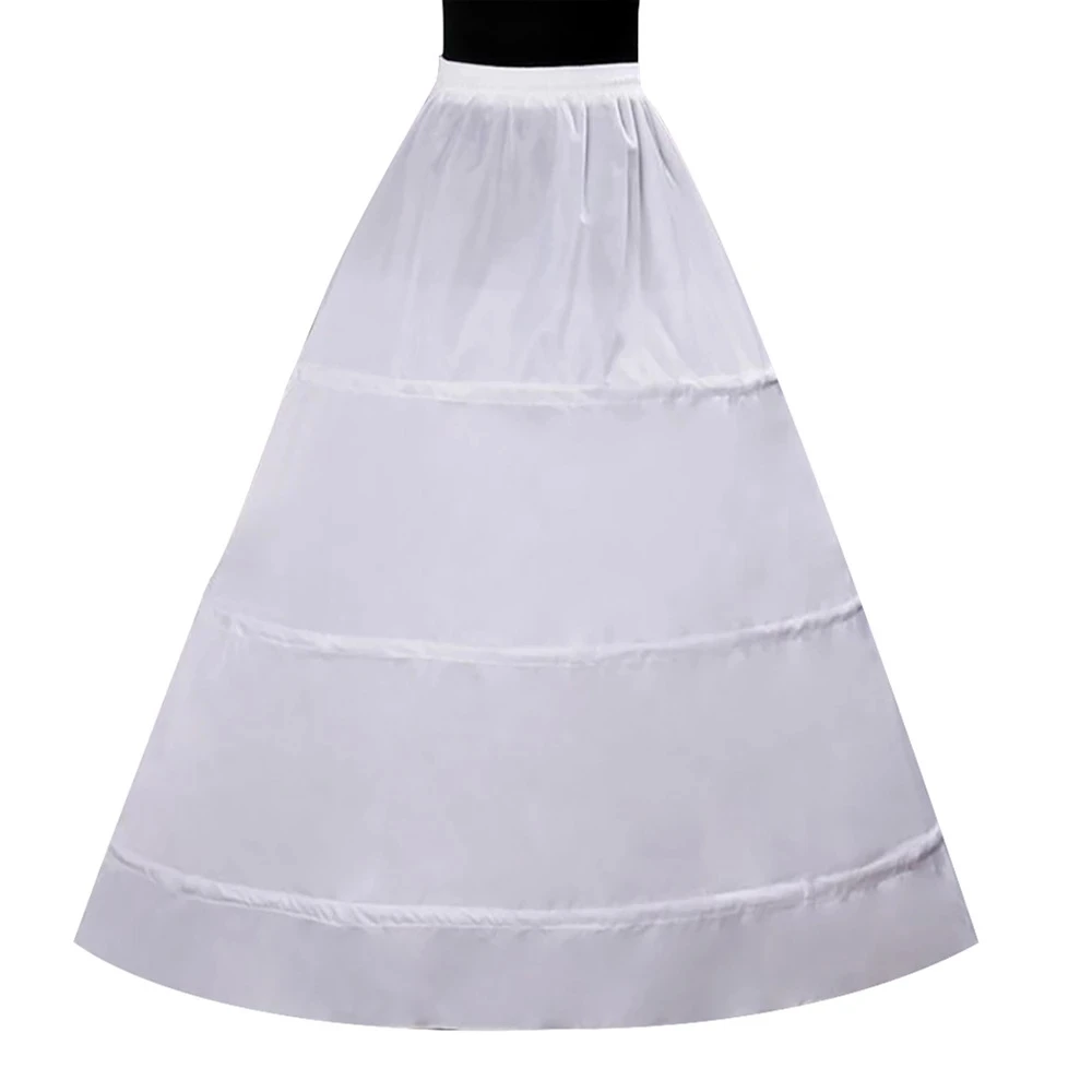 

New Style Fresh Bride Petticoat Woman Wedding Accessories Bustle Three Steel Single-Layer Underskirt White