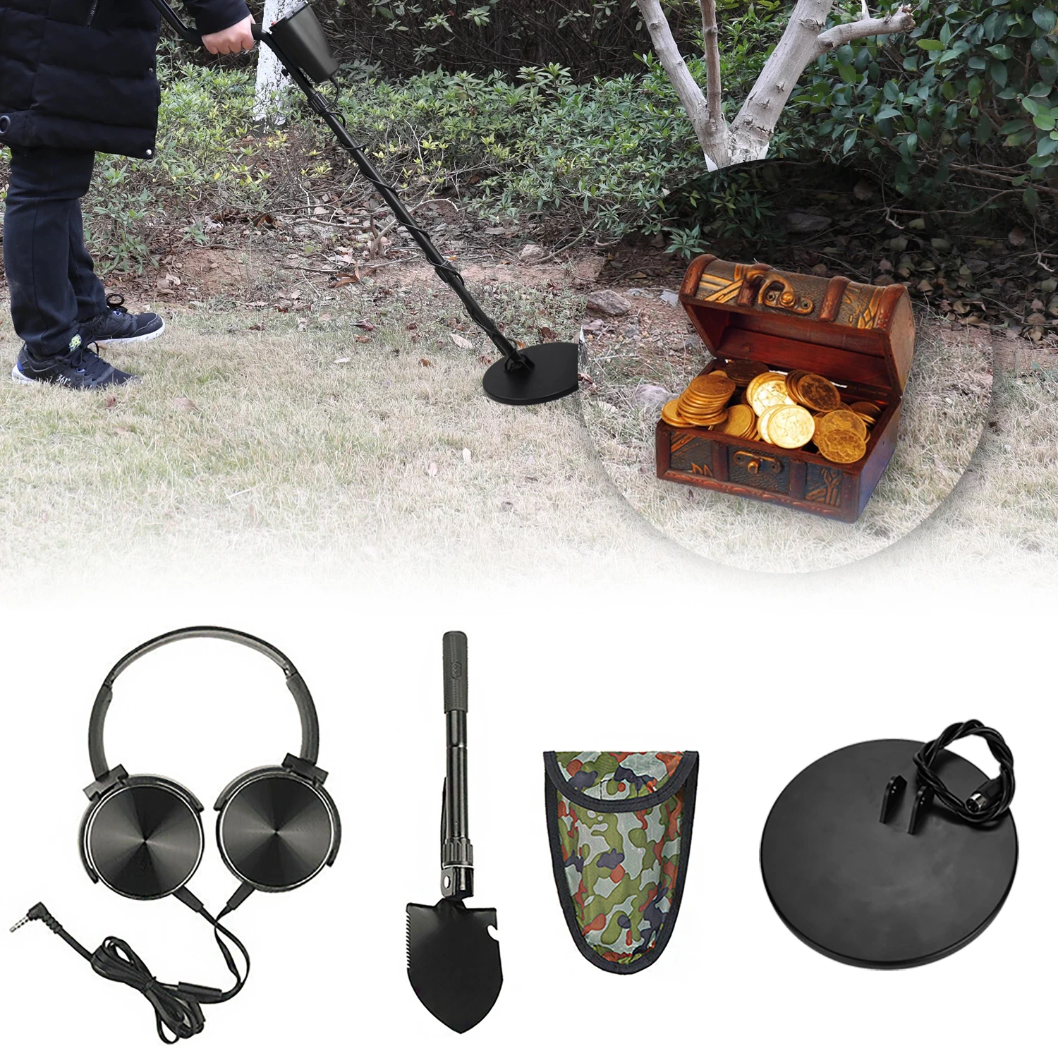 

Metal Detector Accessories Search Coil/Headphone/Shovel Detecting Coils for GTX4030 GTX4080 GTX5030 GTX5060
