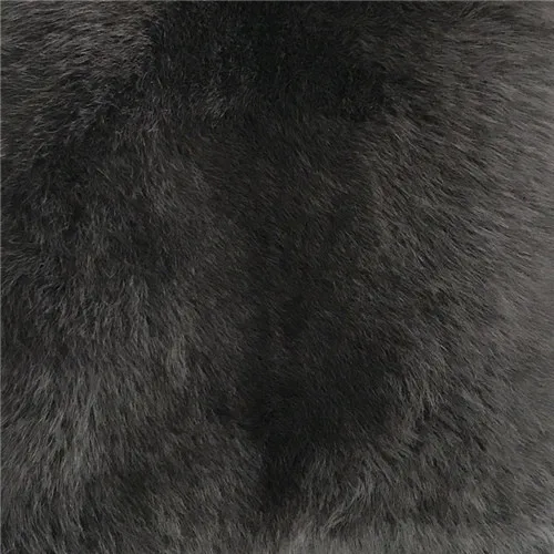 Dark grey Женское пальто из натурального меха, зимний толстый натуральный Лисий меховой кожаный жакет, высококачественное пальто с длинными рукавами из лисьего меха - Цвет: Dark grey