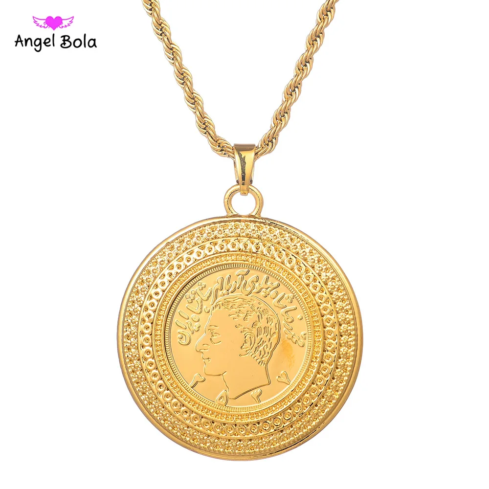 Drop Shipping Turkey Arab Coins Islam Allah Muslim Pendant Middle East Necklace Gold Coloe Coin Jewelry | Украшения и аксессуары