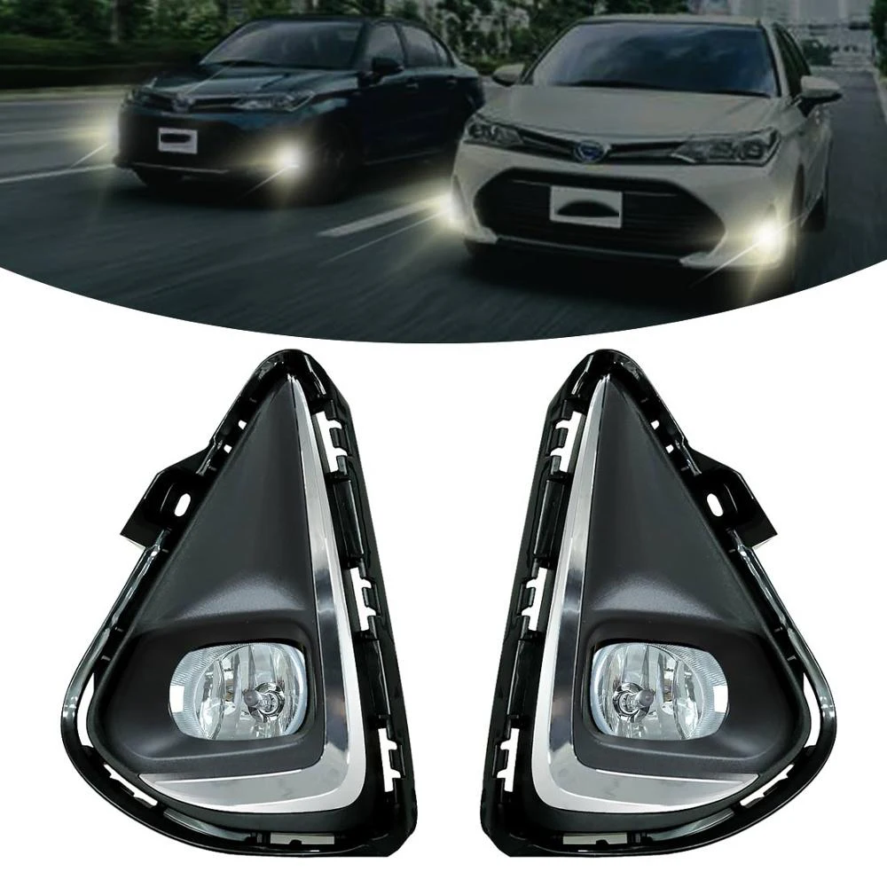 Magic ColorM Auto LED Light Front Bumper Driving Lamp Led Fog Light For Toyota AXIO Assembly With Wires Switch