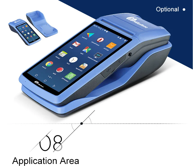 Веха термопринтер чековый счет сенсорный экран Bluetooth wifi GPRS POS машина USB SM Android портативный беспроводной MHT-V1s