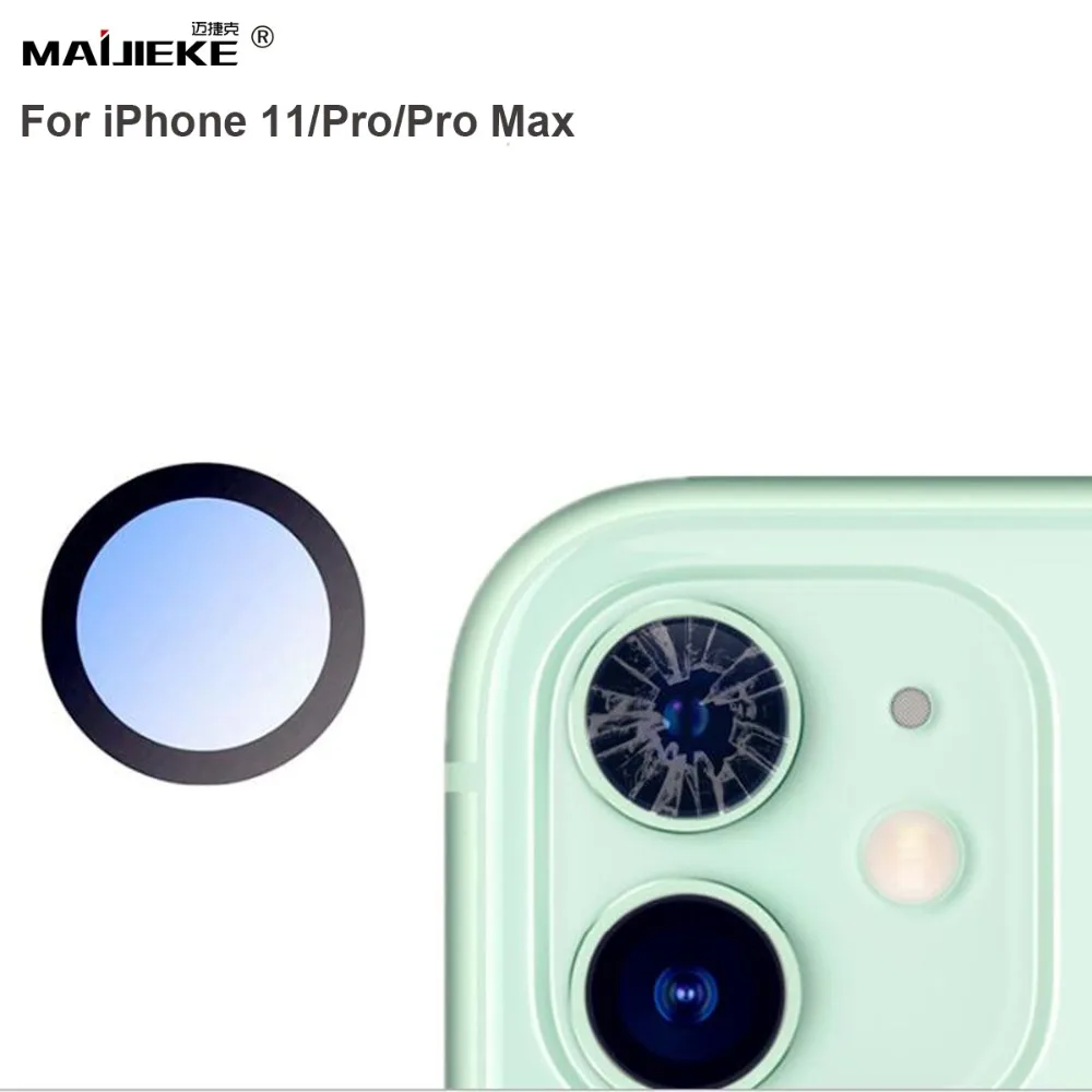 Новая задняя камера, Сменный стеклянный объектив для Apple iPhone 11 pro max, сломанный объектив для камеры, Ремонт для iPhone 11 pro, стекло для камеры