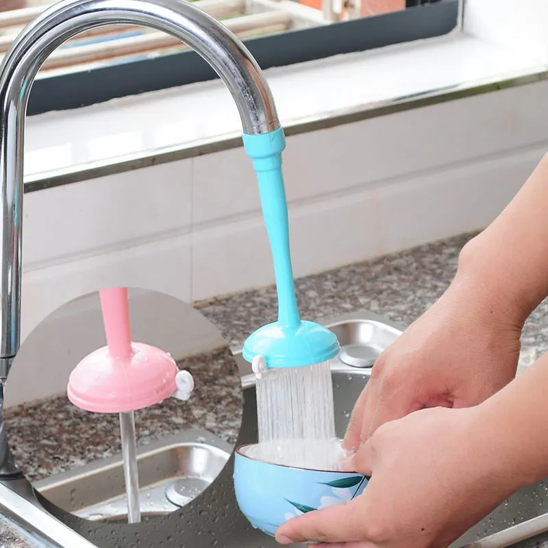 

Creative Adjustable Vegetable Faucet 360 Degree Rotatable Kitchen Supplies Gadgets Water save faucets Puff head extension nozzle
