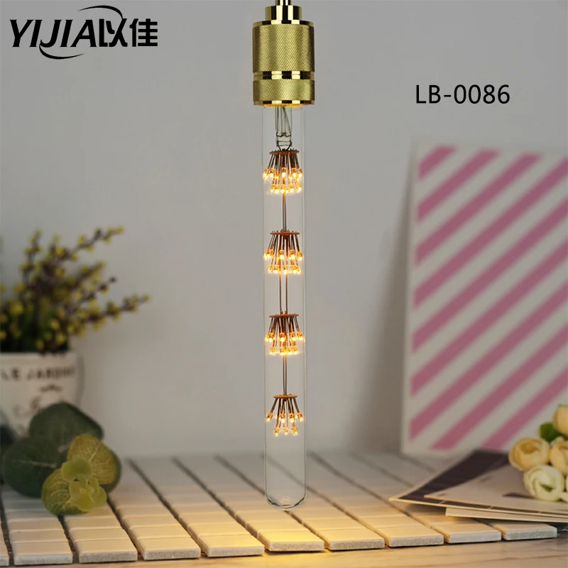 Винтажный светильник Эдисона t28X300 Светодиодная лампа E27 AC85 265V 3 Вт 2300 К Креативный