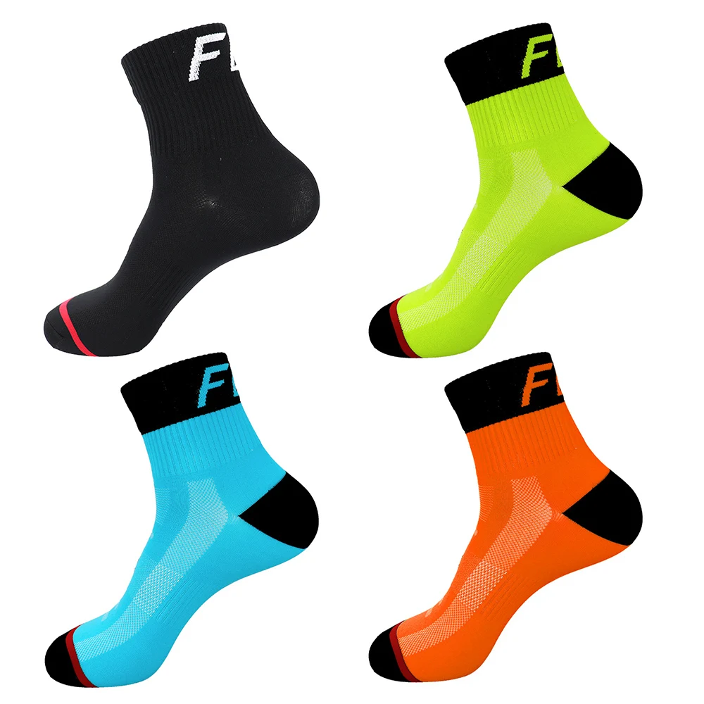 Compra Calcetines deportivos, disponibles en 24 colores, unisex, de marca y a la moda, transpirables, profesionales, para ciclismo y baloncesto RbNG8apa