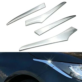 

Chrome Front Headlight Head Lights Eyebrow Cover Exterior Decorations Trim For Toyota Corolla Hatchback 2019-20 Car Accessories