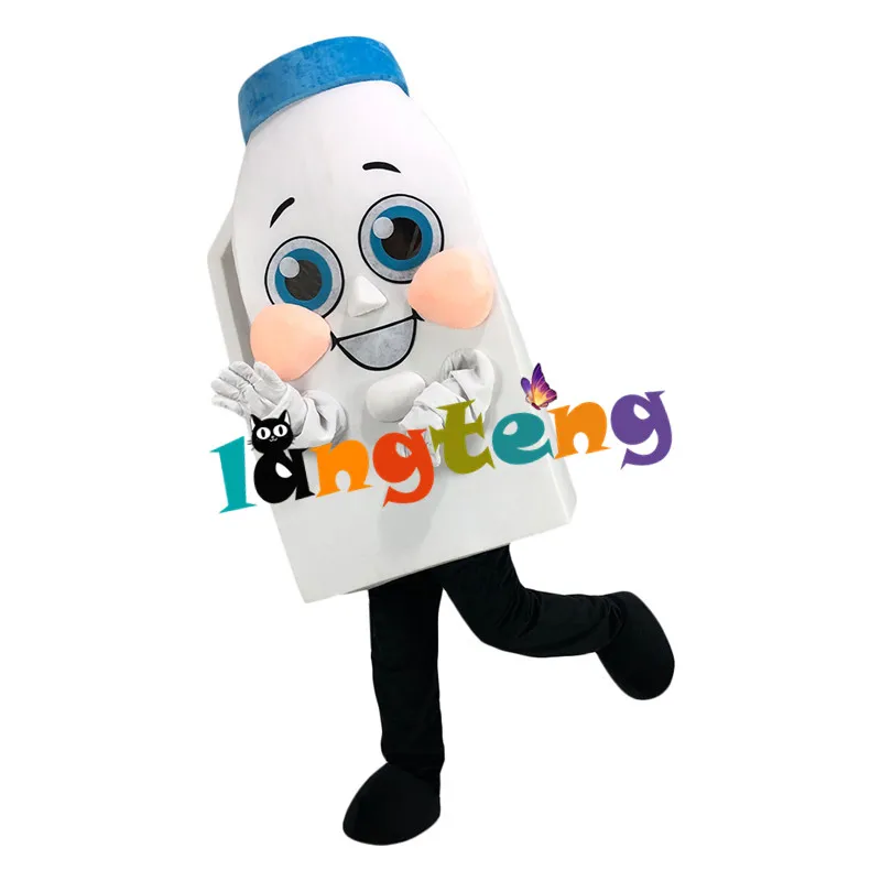 

1183 Milk Mascot Costume Fancy Dress Design Cartoon Character Suit Cosplay For Adults