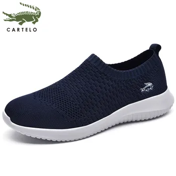 

CARTELO men's shoes mesh summer breathable casual mesh shoes cool one pedal lazy low to help set foot shoes