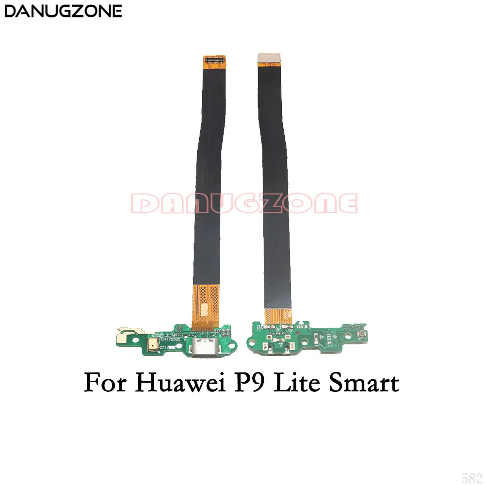 For P9 Lite Smart Зарядная док-станция с разъемом для разъема usb, зарядная плата, гибкий кабель для huawei P9 Lite P8 Lite /P9 Lite Mini Smart - Цвет: For P9 Lite Smart