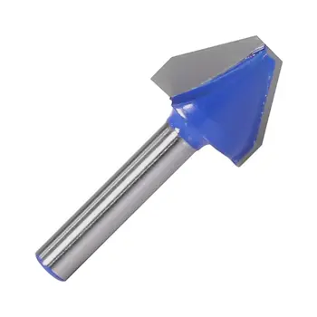 

3/4" V Shaped Milling Router Bit Woodworking 60° End Mill Cutter Woodwork Tools