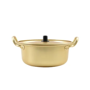 

Instant Noodles Cooking Pot Korean Instant Noodles Small Canteen Golden Ramen Pot Cookware