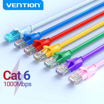 Vention-이더넷 케이블 Cat 6 네트워크 케이블, 4 트위스트 페어 패치 코드 인터넷 UTP Cat6 Lan 케이블 노트북 라우터 이더넷 RJ45