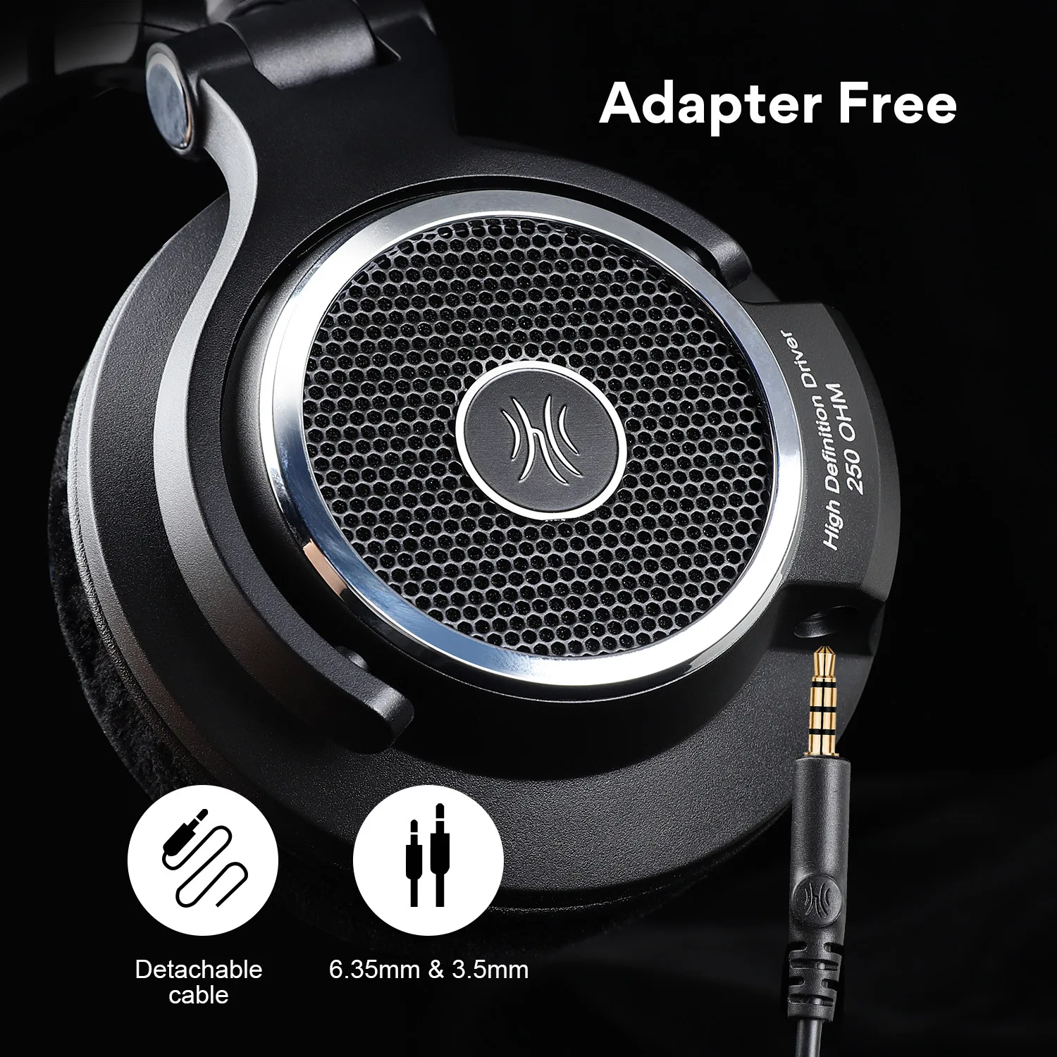 Over Ear 250ω Audiophile Headphones 