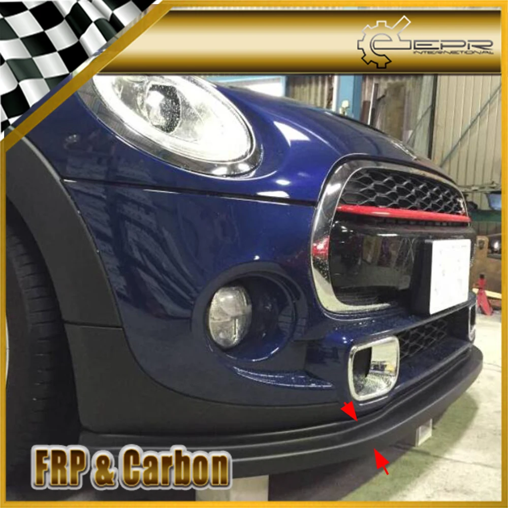 Автомобильные аксессуары для Mini Cooper S F56 FRP стекловолокно JDM передняя губа(только S) Бампер Из Стекловолокна сплиттер под спойлер обвес