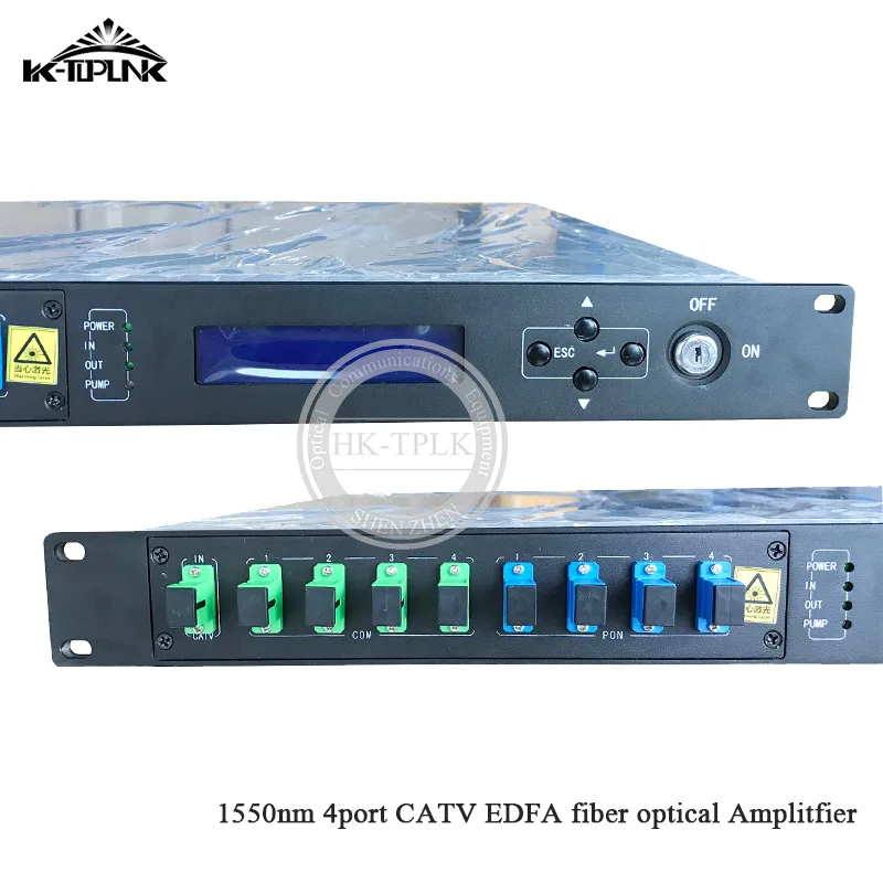 Высокое качество 1U/80W CATV 4 порта * 23dBm EDFA WDM 1310/1490/1550nm высокой Мощность