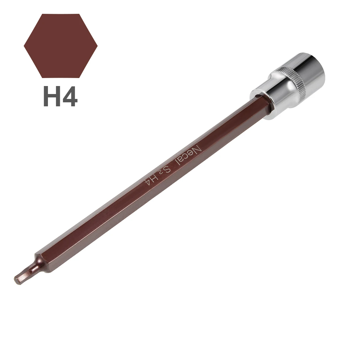 uxcell 1/2-Inch Drive Extra Long Hex Bit Socket Wrench S2 Steel 200/300mm Length H4/5/6/8/10/12 to Household Maintenance
