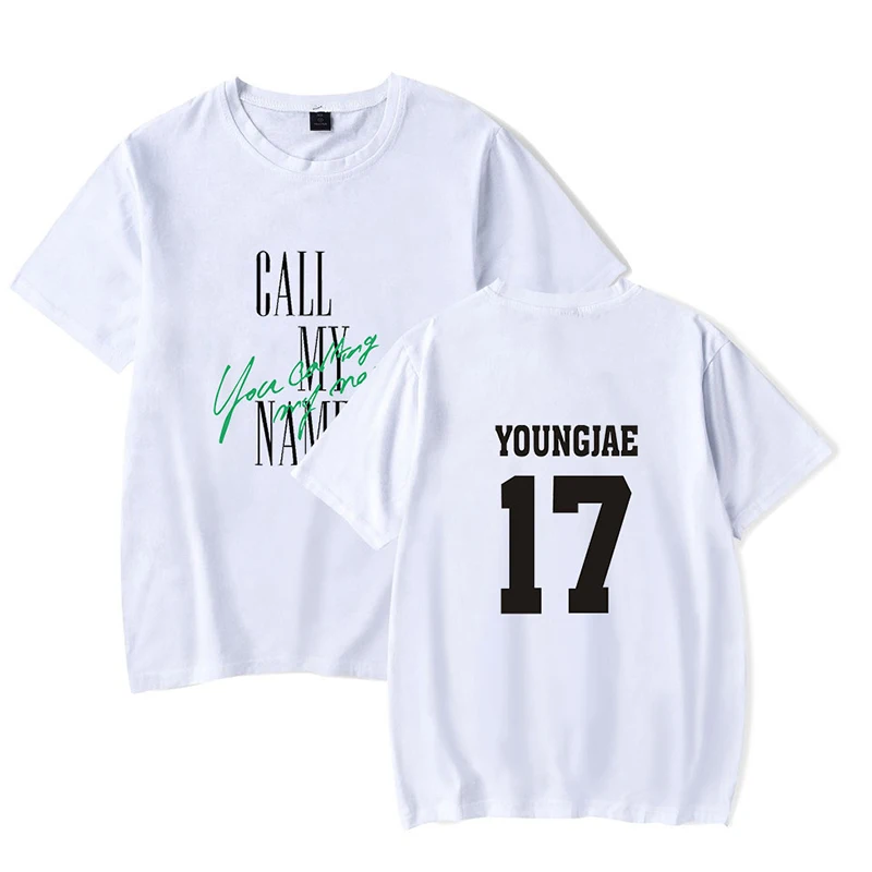 Новинка футболки Got7 YOUNGJAE 17 K-Pop летние модные мужские и женские для пар футболка с