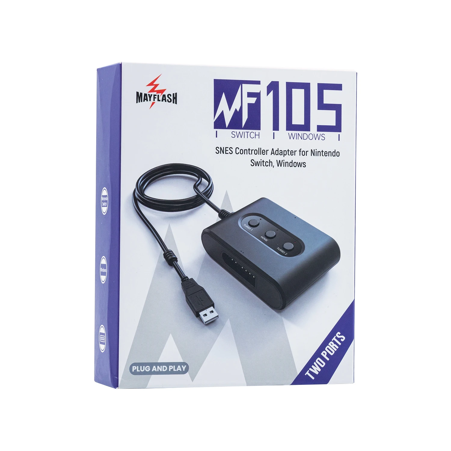 Mayflash untuk Adaptor Pengontrol SNES Mendukung fungsi Turbo/Auto