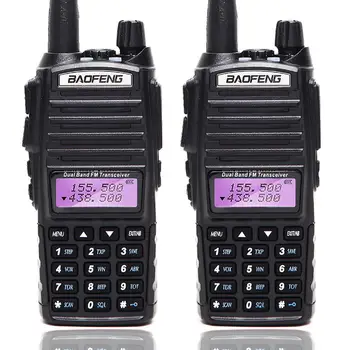 

2PCS BaoFeng UV-82T Tri-Band Walkie Talkie ham 136-174Mhz 220-260Mhz&400-520Mhz amatuer handheld Two Way portable Radio uv-5r