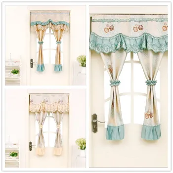 

Kitchen bedroom door curtain. Half curtain partition curtain free punch toilet cloth hanging curtain. Feng Shui curtain