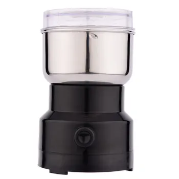 

Electric Coffee Spice Grinder Stainless Steel Blades Coffee Mill Grinder for Coffee Bean Nut Spices Grain Black EU Plug