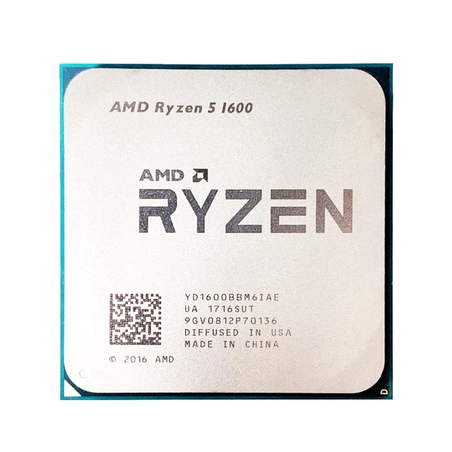 Amd ryzen 5 1600 r5 1600 3.2 ghz 6コアねじ65w cpuプロセッサソケットam4