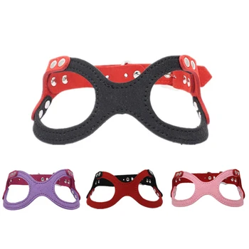 

Small Dog Harness Cute Glasses Shape Harness and Leash Set For Chihuahua Teddy Pet Walking Lead Leash Sets