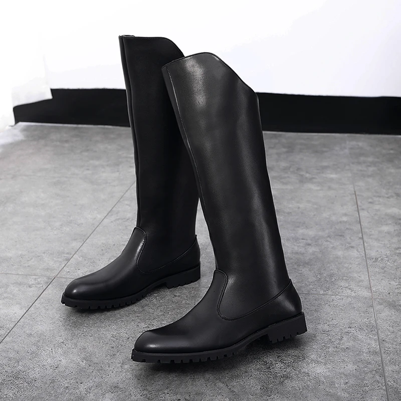 Horse Riding Boots Male Microfibre Leather Rider Boots Equestrian Equipment for Summer Winter Outdoor Sports
