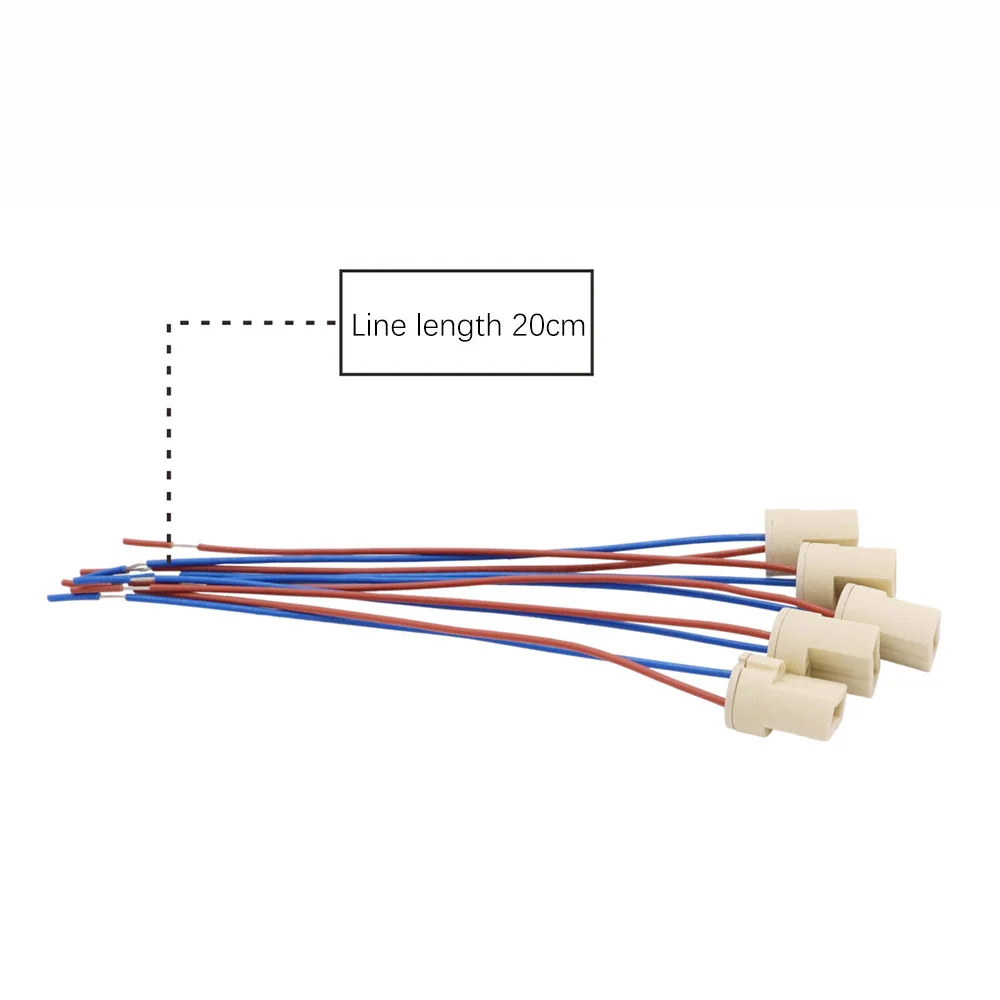 G9 Ceramic Lamp Holder Lighting accessories 110-240V Lamp Base With Wire DIY Socket For G9 LED Bead 3pcs/lot