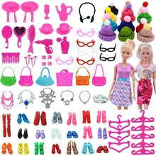 Ensemble d'accessoires pour vêtements de poupée barbie, 65 pièces/ensemble, poupée fille 11.8 pouces, poupée 1/6 BJD, notre génération, cadeaux de noël, jouets à faire soi même