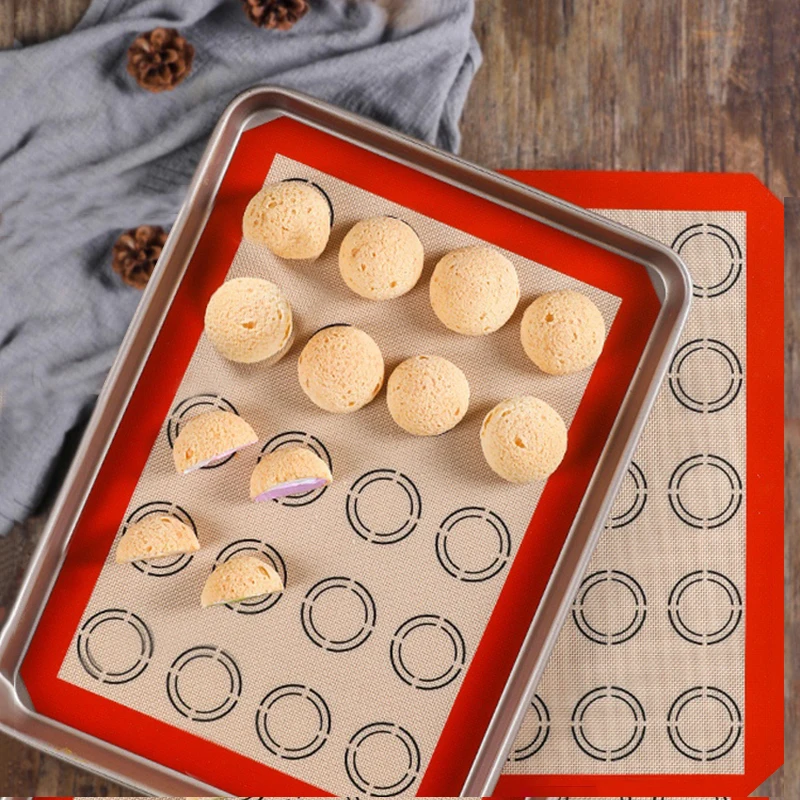 Tappetino Da Forno In Silicone Macaron Per Teglie Da Forno Amaretto/Pasticceria/Biscotto Che Fa Antiaderente Di Grado Professionale Di Grandi Dimensio