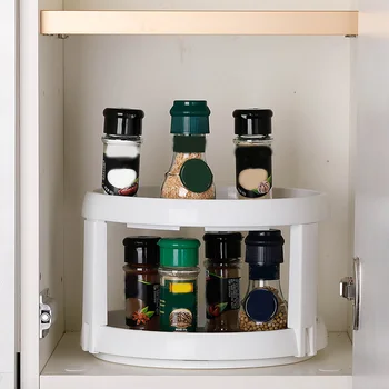 

Multi-Function Rotating Seasoning Rack Storage Rack Food Storage Box Seasoning Storage Box Spice Rack Holders Cabinet Rack