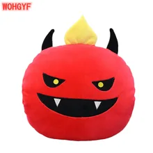 38 см Kawaii плюшевое сердце с крыльями, плюшевая подушка, подарок на день рождения, Хэллоуин