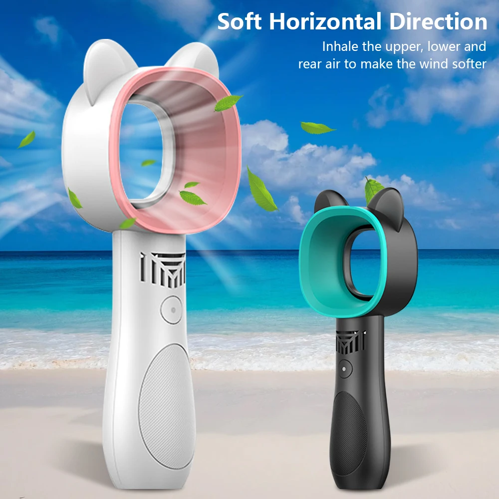 Мини вентилятор ручной воздушный охладитель USB Перезаряжаемый светодиодный Ligth