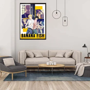 

Japanese Anime BANANA FISH Vintage Poster Home Room Decorative Wall Stickers Art Painting Prints And Posters
