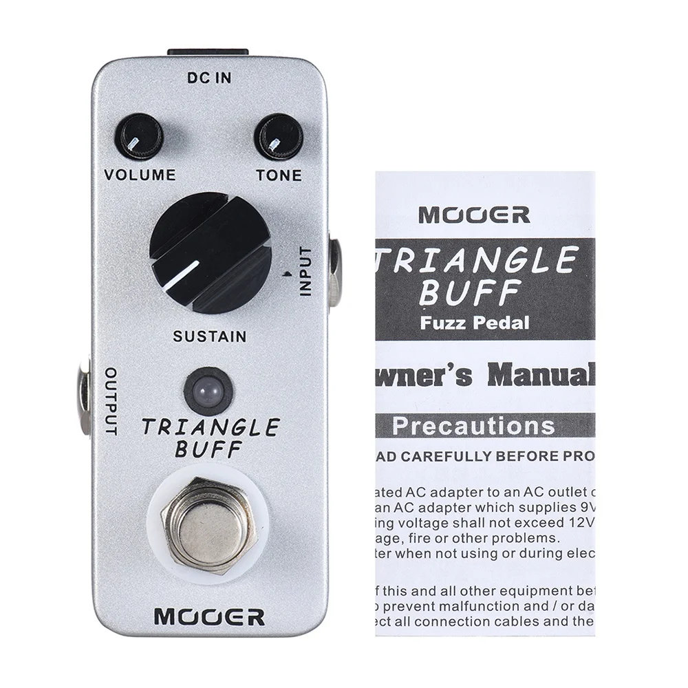 MOOER triangle Buff Fuzz педаль эффектов для гитары True Bypass педаль для электрогитары металлический корпус для гитары Запчасти и аксессуары
