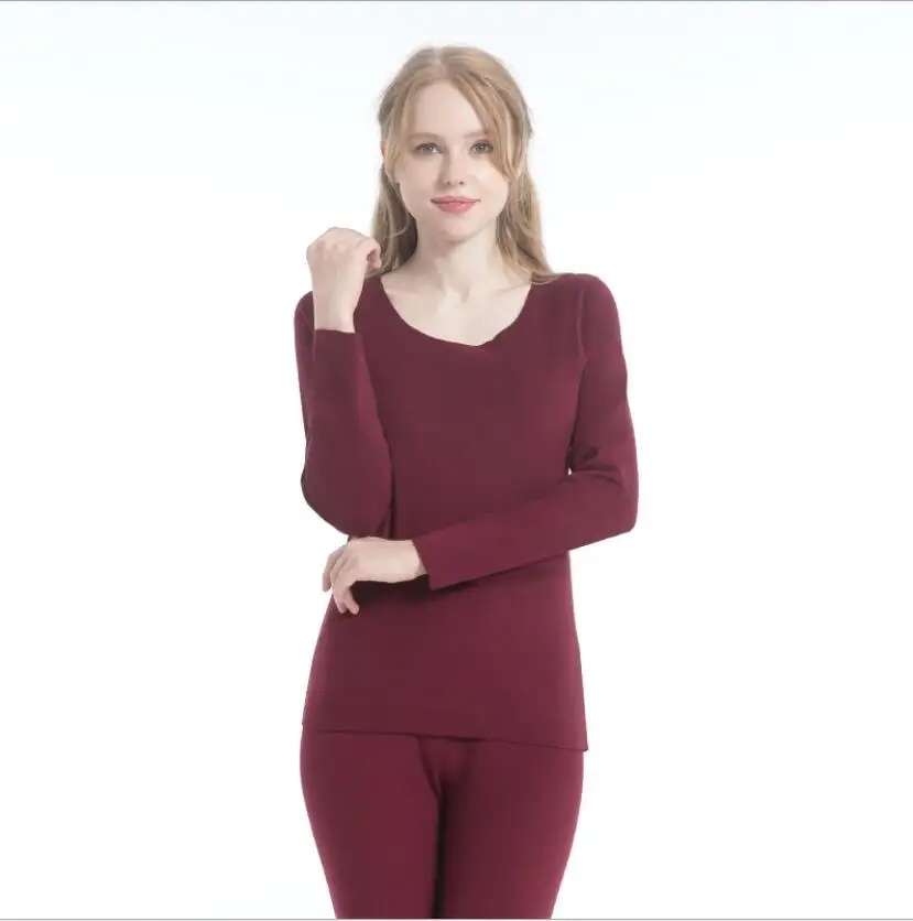 thermal for women Термобелье водолазка зимняя женская одежда костюм Fever шлифовальные кальсоны теплая рубашка с подогревом термобелье черный топ - Цвет: thermal for women