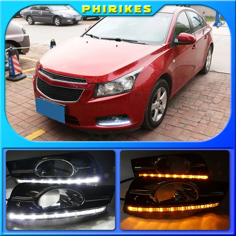 Водонепроницаемые светодиодные дневные ходовые огни DRL для Chevrolet Cruze (2009-2012)